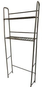lot 434C image: Gray Metal Bathroom Shelf
