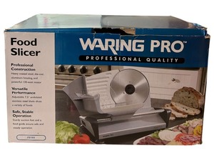 lot 398A image: Waring Pro Fs150 Professional Electric Food Slicer