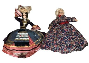 lot 383A image: Two Vintage Collectable Ethnic Dolls