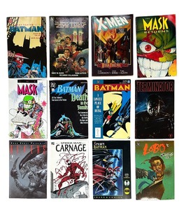 lot 111 image: Collection of Vintage Comic Books including Lobos Greatest Hits, Batman A Lonely Place of Dying and More