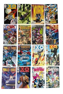 lot 354A image: Vintage Comics including Dinosaurs For Hire #1 Malibu Comics 1993 Tom Mason Mitch Byrd, The Awesome Slapstick #4 Marvel Comic and More