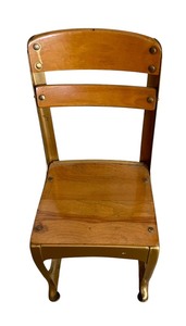 lot 342A image: Vintage Childrens School Chair