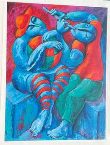 lot 23 image: Yuri Yuroz Art Limited Edition Print - Concert on the Beach