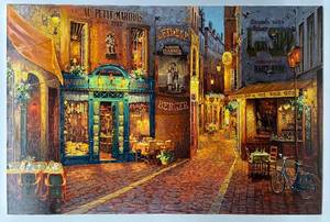 lot 24 image: Victor Shvaiko Signed Limited Edition Canvas Art - Streets of Paris #1