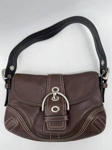 lot 34 image: Coach Brown Leather Bag with Strap
