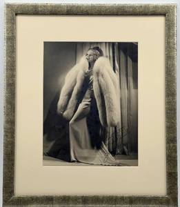 lot 57 image: Framed Autographed Jean Harlow Vintage Portrait