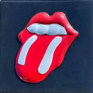 lot 60 image: Fuzion by Andrew Pearson Dimensional Wall Art - Rolling Stones Tongue Symbol