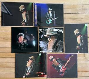 lot 63 image: Collection of 7 Billy F Gibbons The Big Bad Blues Photographs on Metal #1