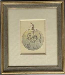 lot 70 image: Framed Artwork featuring Playful Fish Print