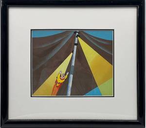 lot 88 image: Framed Vintage Animation Art of Mighty Mouse