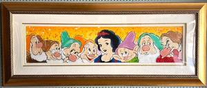 lot 95 image: Sevens Company Artwork by David Willardson in Gold Frame