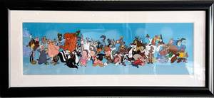 lot 97 image: Warner Bros 1994 Looney Line-Up Animation Art Sericel