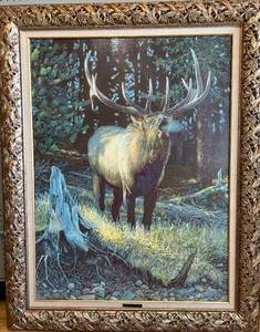 lot 103 image: The Challenger 1996 Artwork by Bruce Miller in Ornate Frame