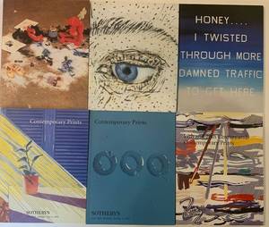 lot 116 image: Collection of 6 Art Auction Catalogues from Sothebys and Christies