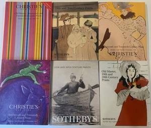 lot 118 image: Collection of 6 Assorted Auction Catalogs from Christies and Sothebys