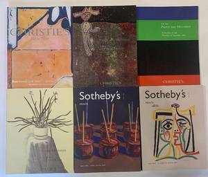 lot 125 image: Lot of 6 Christies and Sothebys Art Auction Catalogues