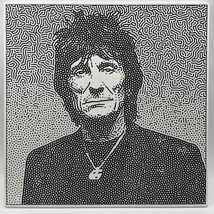 lot 132 image: Artwork of Ronnie Wood by Renowned Artist