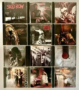 lot 161 image: Collection of 12 Rock Music CDs including Skid Row, SXen, and Tesla