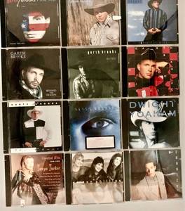 lot 164 image: Collection of 12 Country Music CDs Featuring Garth Brooks and Others