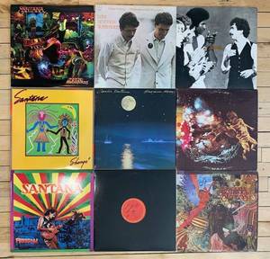 lot 180 image: Collection of 9 Vintage Santana Vinyl Records