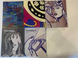 lot 182 image: Collection of 6 Sothebys Art Auction Catalogs