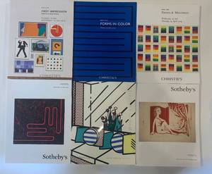 lot 183 image: Collection of 6 Auction Catalogs Featuring Modern Art Prints