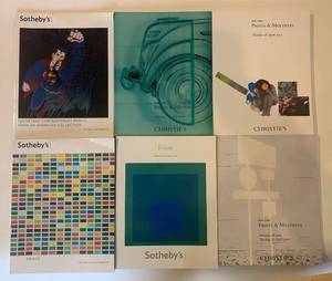 lot 185 image: Collection of 6 Sothebys and Christies Auction Catalogs Featuring Modern Art