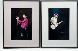 lot 200 image: Framed Mick Jagger and Keith Richards Concert Photos by JIMMY STEINFELDT Photography