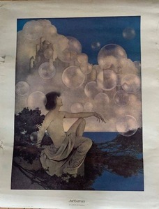 lot 221 image: Maxfield Parrish Air Castles Vintage Art Poster Print by Portal Publications