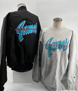 lot 234 image: King Louie Pro Fit Black Jacket and Champion Grey Sweatshirt with James Productions Embroidery