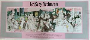 lot 259 image: LeRoy Neiman Pool Lounge Illustrated Poster