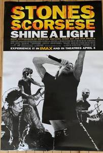 lot 261 image: Rolling Stones Shine a Light 2008 IMAX Movie Poster