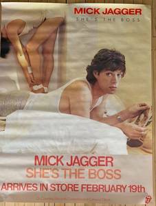lot 264 image: Mick Jagger Shes the Boss Promotional Poster #1