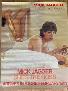 lot 265 image: Mick Jagger Shes the Boss 1985 Promotional Poster #2