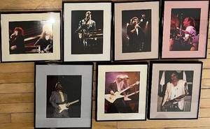 lot 266 image: Collection of 8 Framed Concert Photography Prints Featuring Iconic Musicians By JIMMY STEINFELDT