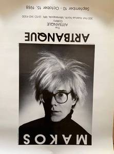 lot 288 image: 1988 Christopher Makos ARTBANQUE Exhibition Poster - Andy Warhol #1