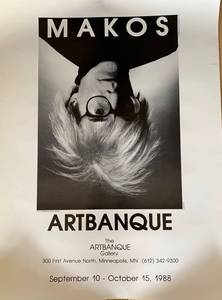 lot 289 image: Vintage 1988 Makos Artbanque Gallery Exhibition Poster -Andy Warhol #2