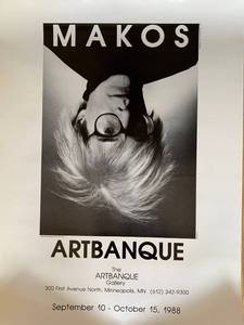 lot 290 image: Vintage 1988 Makos Andy Warhol Artbanque Gallery Poster #3