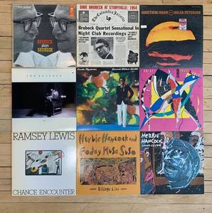 lot 322 image: Collection of 9 Vintage Jazz Vinyl Records Featuring Herbie Hancock and Ramsey Lewis