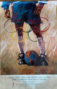 lot 355 image: Aldo Luongo Centennial Olympic Games 1996 Poster