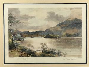 lot 368 image: Framed Artwork Print Loch Katrine (Ellens Isle) by J. MacWhirter