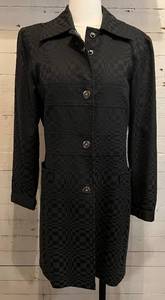 lot 371 image: Etcetera Womens Size 6 Black Checkered Jacket