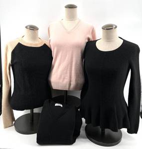 lot 377 image: Set of 4 Womens CASHMERE Sweaters - Lynon and Saks Fifth Avenue