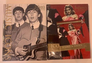 lot 392 image: Collection of 2 Sealed Juliens Auctions Catalogs Featuring Music Icons