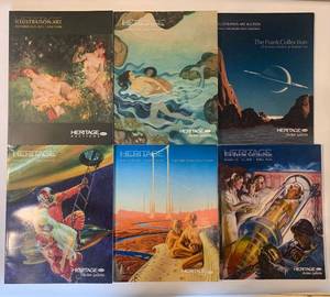 lot 393 image: Collection of 6 Heritage Auctions Art Catalogs Featuring Sci-Fi and Fantasy Art