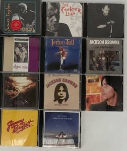 lot 403 image: Collection of 11 Classic Rock CDs Featuring Various Artists including James Taylor
