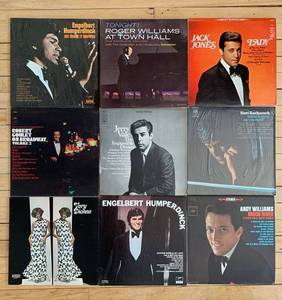 lot 422 image: Collection of 9 Vintage Vinyl Record Albums with Classic Artists including Jack Jones