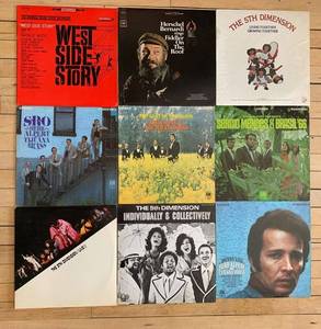 lot 429 image: Collection of 9 Vintage Vinyl Records including West Side Story