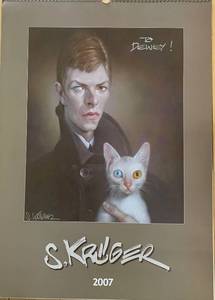 lot 439 image: 2007 S. Kruger Illustrated Celebrity Calendar