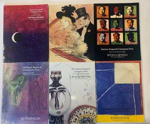 lot 451 image: Collection of 6 Contemporary Art Auction Catalogs